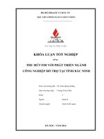 Thu hút FDI với phát triển ngành công nghiệp hỗ trợ tại tỉnh Bắc Ninh