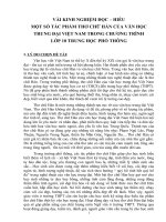 skkn vài kinh nghiệm đọc – hiểu một số tác phẩm thơ chữ hán của văn học trung đại việt nam trong chương trình  lớp 10 thpt