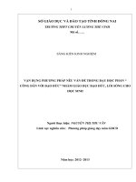 skkn vận dụng phương pháp nêu vấn đề trong dạy học phần “ công dân với đạo đức” nhằm giáo dục đạo đức, lối sống cho học sinh thpt chuyên lương thế vinh