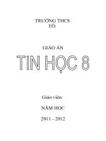 giáo án môn tin học học kỳ 2