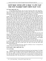 skkn giúp học sinh lớp 12 học và ôn tập thi tốt nghiệp thpt môn ngữ văn  thpt chuyên lương thế vinh