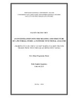 an investigation into the meaning and structure of a pictorial story - a systemic functional analysis = nghiên cứu cấu trúc và ngữ nghĩa của một truyện tranh phân tích theo quan điểm chức năng