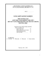 skkn 1 số bài tập giúp học sinh khiếm thị  lớp 2 rèn luyên kỹ năng định hướng trong trường học