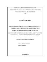 proverbs denoting family relationships in english and vietnamese a contrastive analysis and teaching implications.” = các tục ngữ chỉ mối quan hệ gia đình  một phân tích đối chiếu và những ứng dụng trong dạy họ