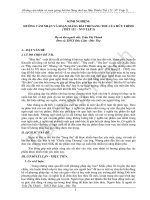 skkn HƯỚNG cảm NHẬN và SOẠN GIẢNG bài THƠ SANG THU của hữu THỈNH (TIẾT 121 – NV9 tập 2)