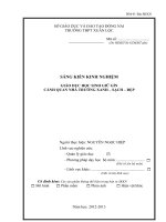 skkn giáo dục học sinh giữ gìn cảnh quan nhà trường xanh – sạch – đẹp thpt xuân lộc