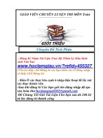 10 dạng tích phân thường gặp trong các đề thi đại học  cao đẳng