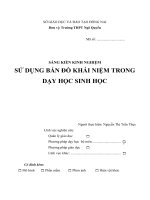 skkn sử dụng bản đồ khái niệm trong dạy học sinh học thpt ngô quyền