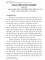 skkn vận dụng các phương pháp để dạy và học tốt môn địa lý lớp 4”. thcs chuyên lương thế vinh