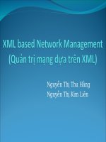 xml based network management quản trị mạng dựa trên xml