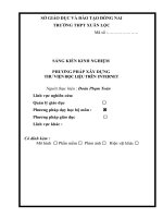 skkn phương pháp xây dựng thư viện học liệu trên  internet thpt xuân lộc