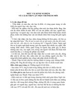 skkn một vài kinh nghiệm về cách tiếp cận một thi phẩm mới thpt đoàn kết