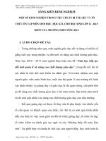 skkn một số kinh nghiệm trong việc chuẩn bị tài liệu, tổ chức ôn tập môn sinh học, học kì i, cho học sinh lớp 12 - ban khtn ở trường thpt sông ray