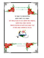 TỰ BỒI DƯỠNG  KIẾN THỨC TỰ CHỌN   KỸ THUẬT QUAN SÁT, KIỂM TRA MIỆNG, KIỂM TRA THỰC HÀNH TRONG ĐÁNH GIÁ KẾT QUẢ HỌC TẬP TIỂU HỌC MODULE  25