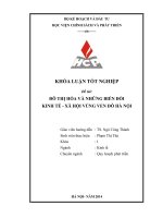 đô thị hóa và những biến đổi kinh tế - xã hội vùng ven đô hà nội