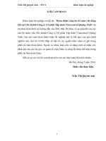 hoàn thiện công tác kế toán vốn bằng tiền tại chi nhánh công ty cổ phần tập đoàn vinacontrol quảng ninh