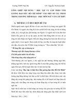 skkn lồng ghép nội dung “ học tập và làm theo tấm gương đạo đức hồ chí minh” vào một số tác phẩm trong chương trình dạy thpt nam hà