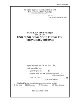 skkn ứng dụng công nghệ thông tin  thpt xuân lộc