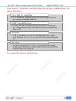 [đề cương] ôn tập môn marketing