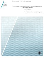 An optimality theoretic analysis of ESL coda acquisition by Vietnamese learners