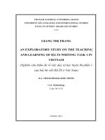 an exploratory study on the teaching and learning of ielts task 1 in vietnam = nghiên cứu thăm dò về việc dạy và học luyện thi phần 1 của bài thi viết ielts ở việt nam
