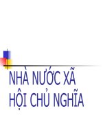 bài giảng nhà nước xã hội chủ nghĩa