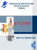 tiểu luận môn luật kinh doanh công ty cổ phần