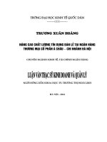 Luận văn thạc sỹ: Giải pháp nhằm nâng cao chất lượng hoạt động tín dụng bán lẻ tại Ngân hàng TMCP Á Châu  Chi nhánh Hà Nội
