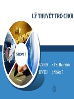 tiểu luận ứng dụng lý thuyết trò chơi và sự trả đũa trong cuộc chiến của các nhà cung cấp hệ điều hành