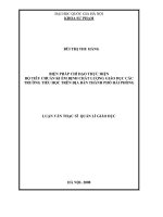 biện pháp chỉ đạo thực hiện bộ tiêu chuẩn kiểm định chất lượng giáo dục các trường tiểu học trên địa bàn thành phố hải phòng
