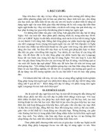 skkn “  khởi động tiết dạy kĩ năng với phần trọng tâm ngôn ngữ( language focus) một cách hiệu quả