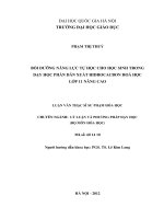 bồi dưỡng năng lực tự học cho học sinh trong dạy học phần dẫn xuất hidrocacbon hóa học lớp 11 nâng cao