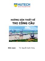 Bải giảng hướng dẫn thi công cầu
