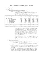 Phân tích hiệu quả hoạt động tài chính của ngân hàng phát triển việt nam