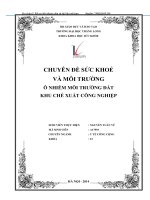 Ô nhiễm môi trường đất khu chế xuất công nghiệp