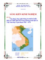 skkn ứng dụng công nghệ thông tin thiết kế diễn biến các chiến dịch lớn trong chương trình lịch sử việt nam lớp 12 giai đoạn 1945 – 1975  thpt chuyên chu văn an