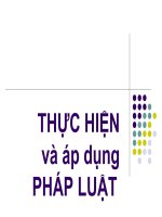 bài giảng thực hiện và áp dụng pháp luật