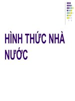 bài giảng hình thức nhà nước