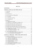 Thiết kế hệ thống phanh trên xe 7 chỗ