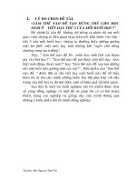 skkn làm sao để tạo hứng thú tro học sinh ở tiết dạy thứ 5 của mỗi buổi học