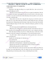 tóm tắt nội dung ôn tập môn marketing căn bản