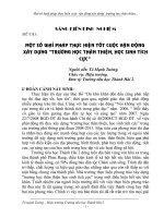 skkn 1 số giải pháp thực hiện tốt cuộc vận động xây dựng trường học thân thiện học sinh tích cực