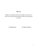 Nghiên cứu đặc điểm lâm sàng, xét nghiệm  và ứng dụng các tiêu chuẩn chẩn đoán bệnh thoái hoá khớp gối tại bệnh viện Bạch Mai