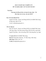 skkn xây dựng hệ thống tài liệu rèn kỹ năng nghe - nói môn tiếng anh cho học sinh cấp THCS BẮC GIANG