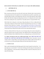 HÀNH VI TIÊU DÙNG của SINH VIÊN và các MẠNG VIỄN THÔNG DI ĐỘNG