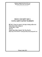 skkn đề tài công tác quản lý chỉ đạo trường mầm non trường mầm non yên đồng