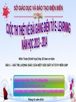 bài giảng toán học 10 bài GIẢNG giá trị lượng giác của 1 goc 0 độ đến 180 độ