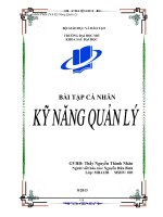 lập kế hoạch hành động để quản lý và điều hành công việc hiệu quả sau khi được bổ nhiệm