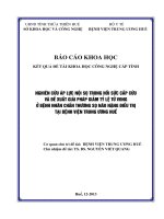 Nghiên cứu áp lực nội sọ trong hồi sức cấp cứu và đề xuất giải pháp giảm tỉ lệ tử vong ở bệnh nhân chấn thương sọ não nặng điều trị tại bệnh viện trung ương huế