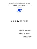 tiểu luận môn luật kinh doanh doanh công ty cổ phần